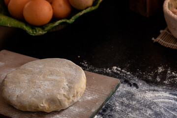 Home cooking - baking mushroom pastries