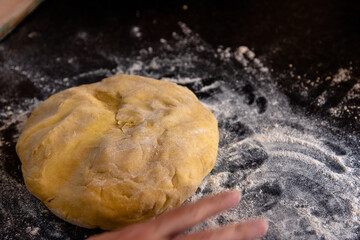 Home cooking - baking mushroom pastries