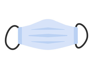 Face mask isolated vector illustration. Medical protection against corona virus.