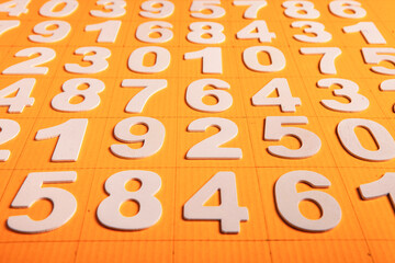 Background of numbers. from zero to nine. Numbers texture. Finance data concept. Matematic....