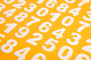 Background of numbers. from zero to nine. Numbers texture. Finance data concept. Matematic. Seamless pattern with numbers. financial crisis concept. Business success.
