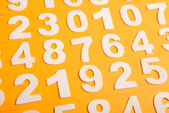 Background of numbers. from zero to nine. Numbers texture. Finance data concept. Matematic. Seamless pattern with numbers. financial crisis concept. Business success.