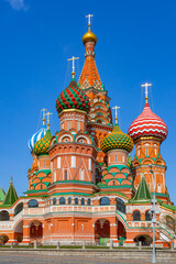Fototapeta na wymiar Saint Basil's Cathedral in Red Square of Moscow