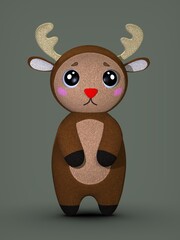 Christmas toys. 3d illustrations