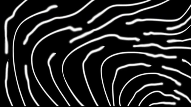 4K animation doodles white spray on a black screen. Retro effect of hand drawing graffiti. SOS, 100 percent, number 1, cool, days, months, capitals, danger, attention, texture. Motion notes video.