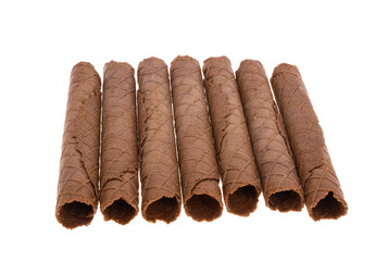 waffle roll isolated