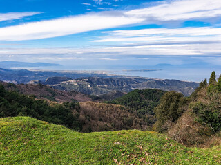 Obraz premium landscape with sky from sicily