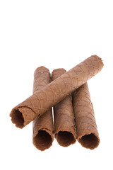 waffle roll isolated