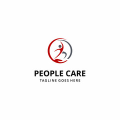 Hands With People Foundation Logo Template Illustration
