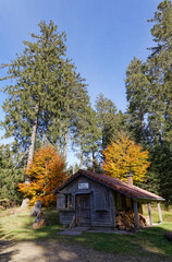 chalet des Vosges en automne