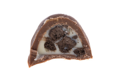chocolate candies isolated