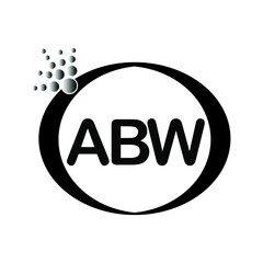 ABW logo icon vector template on white background, creative letter ABW icon. ABW vector.


