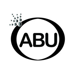 ABU logo icon vector template on white background, creative letter ABU icon. ABU vector.
