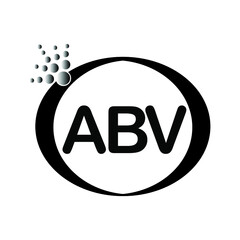 ABV logo icon vector template on white background, creative letter ABV icon. ABV vector.
