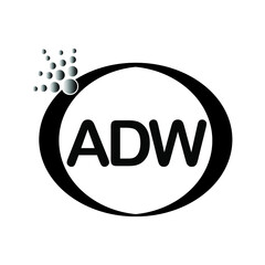  ADW logo icon vector template on white background, creative letter ADW icon. ADW vector.