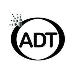  ADT logo icon vector template on white background, creative letter ADT icon. ADT vector.