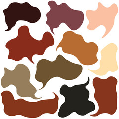 set of different speech bubbles