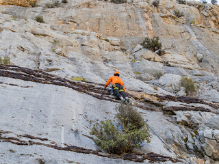 People doing rock climbing sports