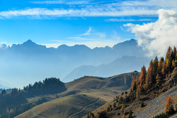 fall in the Julian Alps