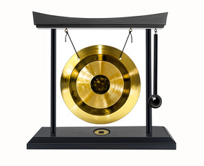 Gong, percussion musical instrument - obrazy, fototapety, plakaty