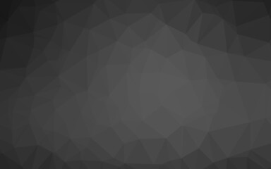 Dark Silver, Gray vector polygonal template.
