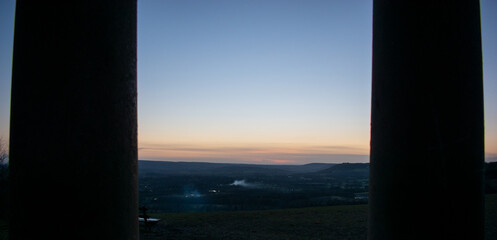 reigate and gatton parks sunset view 