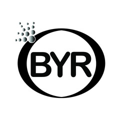BYR letter logo icon vector template on white background creative letter BYR icon. BYR vector.
