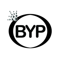BYP letter logo icon vector template on white background creative letter BYP icon. BYP vector.