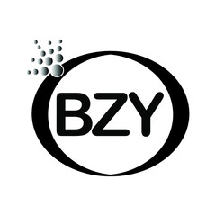 BZY letter logo icon vector template on white background creative letter BZY icon. BZY vector.
