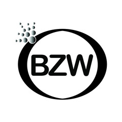 Fototapeta premium BZW letter logo icon vector template on white background creative letter BZW icon. BZW vector. 