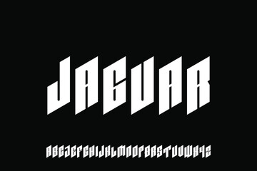 alphabet font vector set