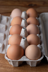 pack of fresh chicken eggs