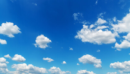 Blue sky background with white clouds