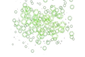 Light Green vector template with circles.
