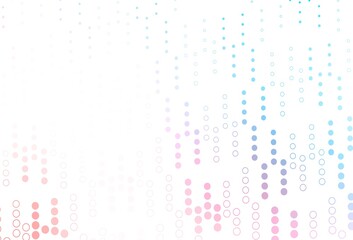 Light Blue, Red vector template with circles.