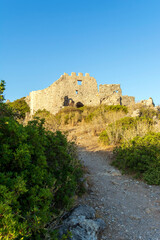 Fototapeta premium View of the Venetian castle of Palaiochora in Kythira island in Greece