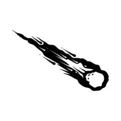 Comet Hand Drawn Composition