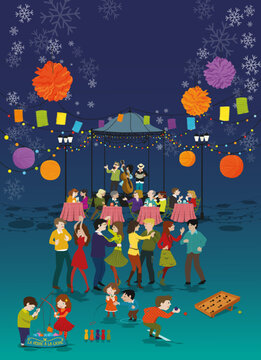 Soirée guinguette - soirée dansant - Fête populaire - Bal- Kermesse- Fête de fin d'année
