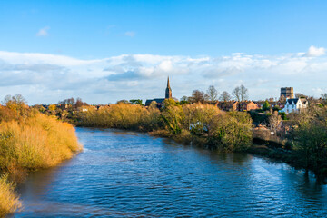 View of the river Dee in Chester, UK