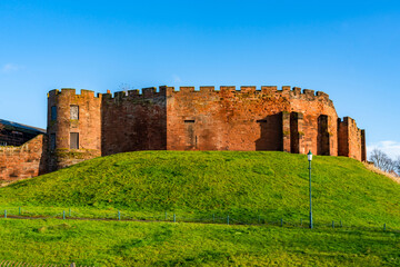 Ruins of Chester Castle is in the city of Chester, Cheshire, UK