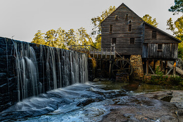Historic Yates Grist Mill and Dam, Raleigh, North Carolina, USA
