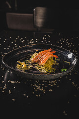 Perfect Sushi Japanese Asian Seafood Food Dish Menu Gourmet Restaurant Chef on Dark Background