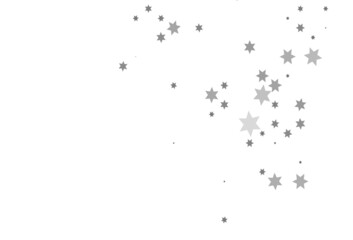 Light Silver, Gray vector texture with beautiful stars.