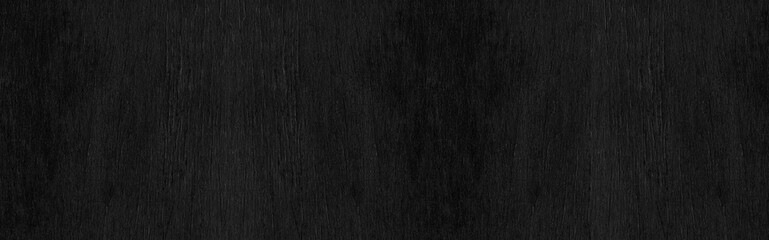 Panorama of Black vintage wooden table top pattern texture and seamless background