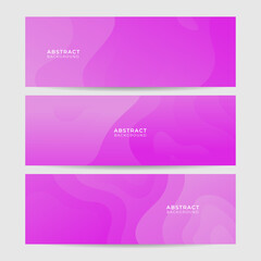 Paper layer Purple Abstract Geometric Wide Banner Design Background