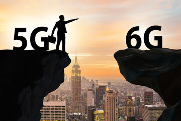 Concept of moving from 5g technology to 6g