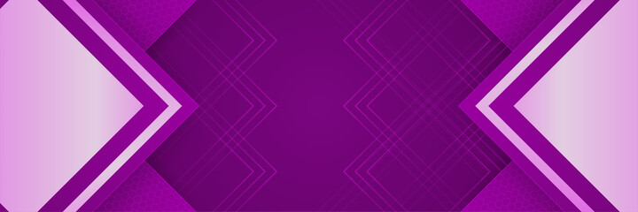 Fototapeta premium Light Purple Abstract Geometric Wide Banner Design Background