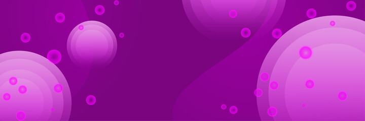 Paper layer purple Abstract Geometric Wide Banner Design Background