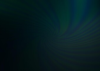 Dark BLUE vector glossy bokeh pattern.