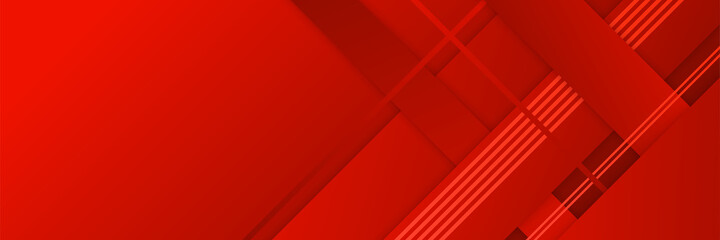 Obraz premium Modern red abstract banner background